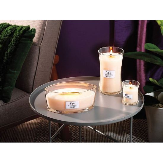 Woodwick White Honey, sviečka loď 453.6 g