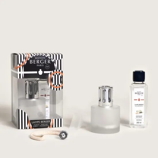 Maison Berger Paris - Katalytická lampa Illusion mléčná + Černá Angelika 250ml