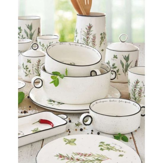 Porcelánová fľaša na olej/ocot Herbarium 300ml, Easy Life