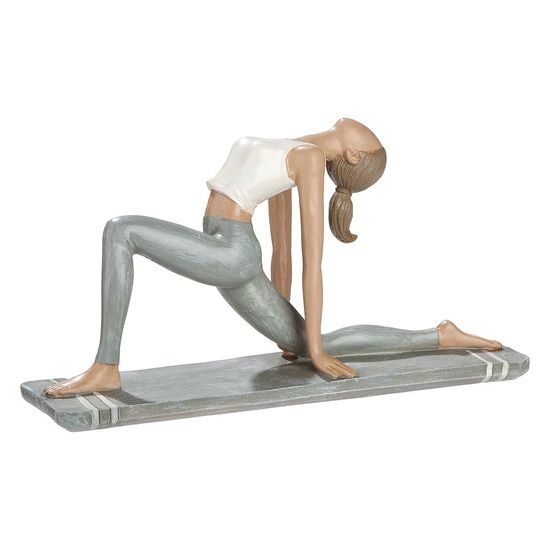 Dekorace figura žena jogínka Hannah, 6x21x12 cm