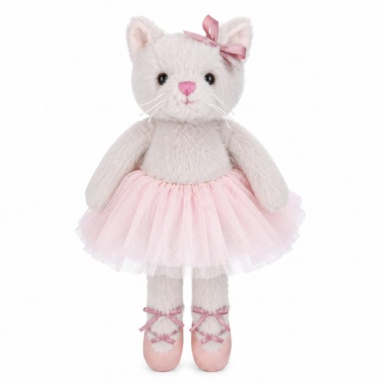 Plyšová mačka baletka Albertina sivá, 25 cm