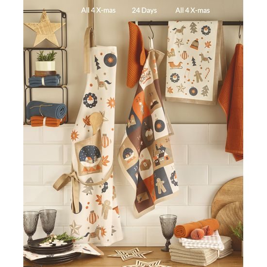 Vánoční kuchyňská zástěra All 4 X-mas 74x93 cm, Sander