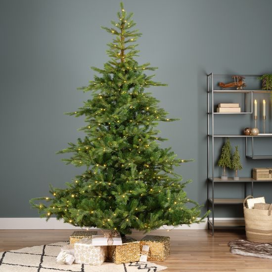Vánoční umělý strom jedle 800 LED s kovovým stojanem, 172x270 cm