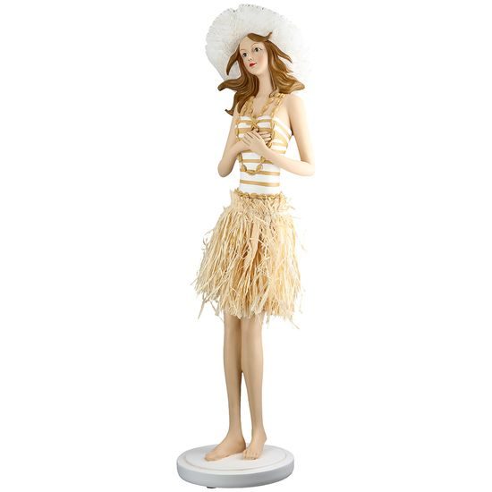 Dekorace figura letní žena Suzanne, 14,5x18x59 cm
