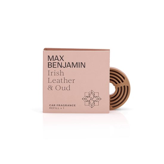Max Benjamin - Náhradná náplň vône do auta Irish Leather & Oud