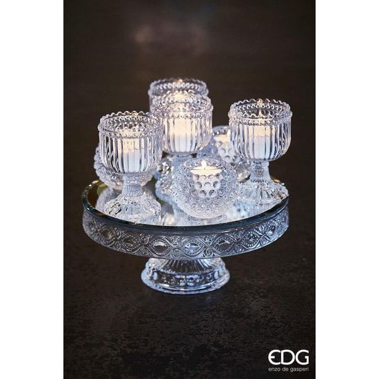 Sklenený podnos na tortu Bordo, 11x28 cm