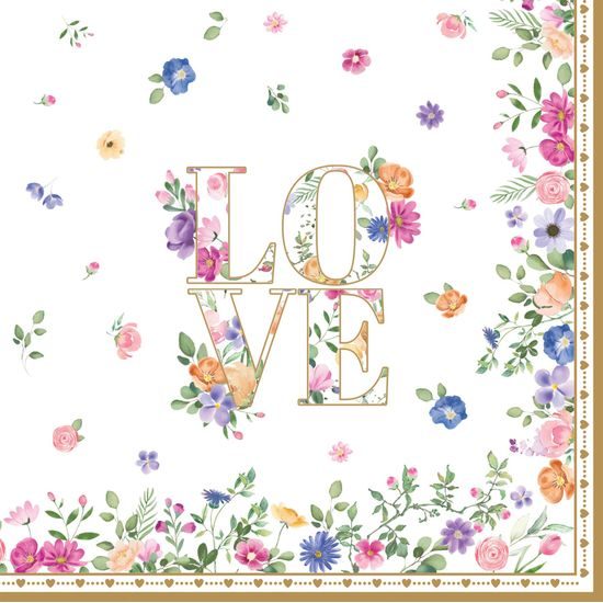 Papierové obrúsky 20ks Mon Amour 33x33 cm, Easy Life