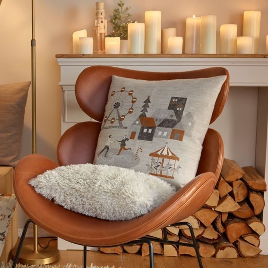 Obliečka na vankúš Market Square sivá 50x50cm, Sander