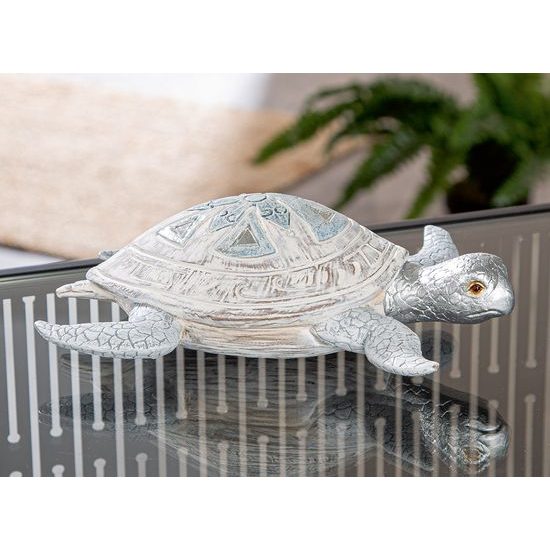 Dekorace figura želva Azuro, 20x14x6 cm