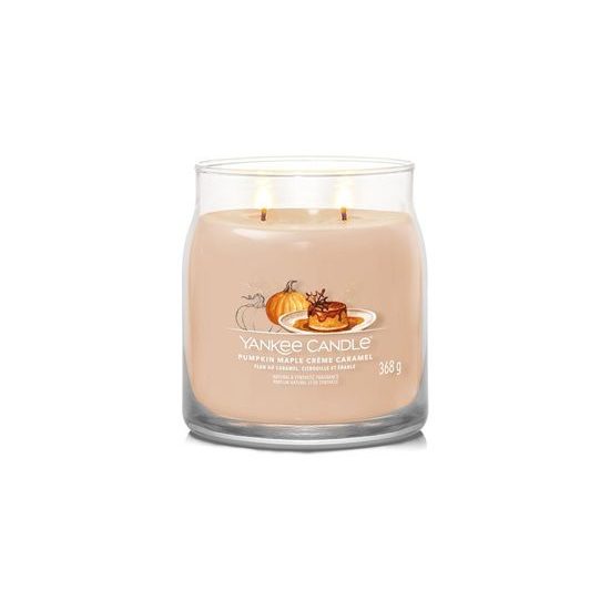 Yankee Candle - Signature vonná svíčka Pumpkin Maple Creme Caramel, 368g