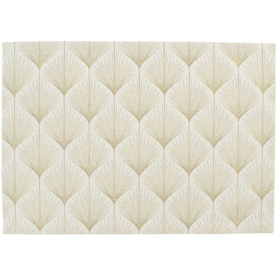 Prestieranie na stôl Glen 35x50 cm bielo-zlaté, Sander