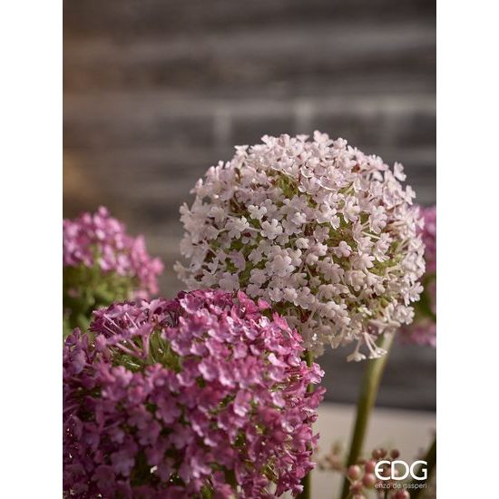 Umělá květina Allium okrasný česnek světle růžový, 78x14 cm