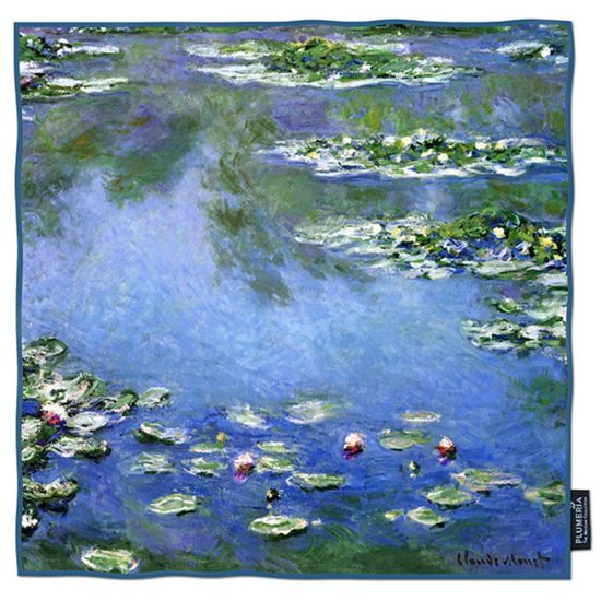Hodvábna šatka Waterlilies 52x52cm, Claude Monet
