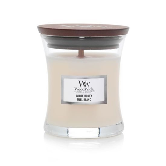 WoodWick White Honey svíčka, váza malá 85 g