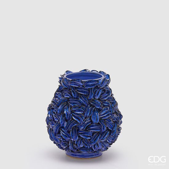 Keramická váza Freaky Alghe Bombato modrá, 20,5x19 cm