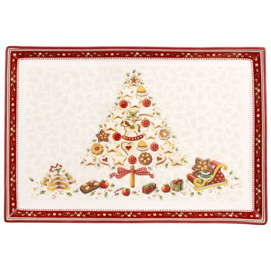 Winter Bakery Delight Podnos na tortu / vianočku 39 x 26,5 cm, Villeroy & Boch