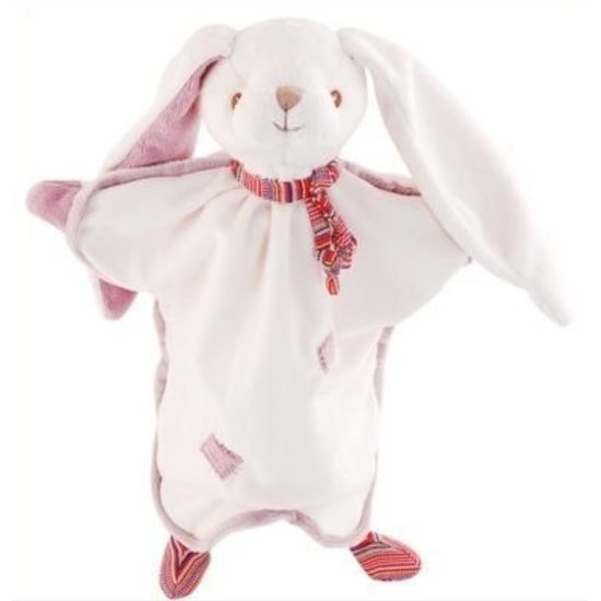 Plyšový zajíček Jakob muchláček/maňásek nachový, 28 cm