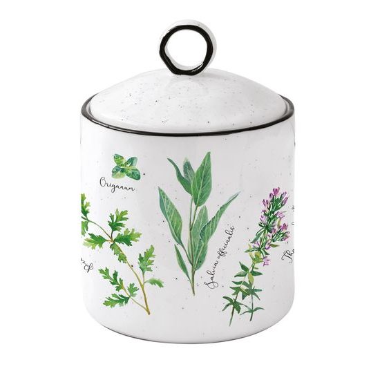 Porcelánová dóza Herbarium 10,5x15,5cm, Easy Life