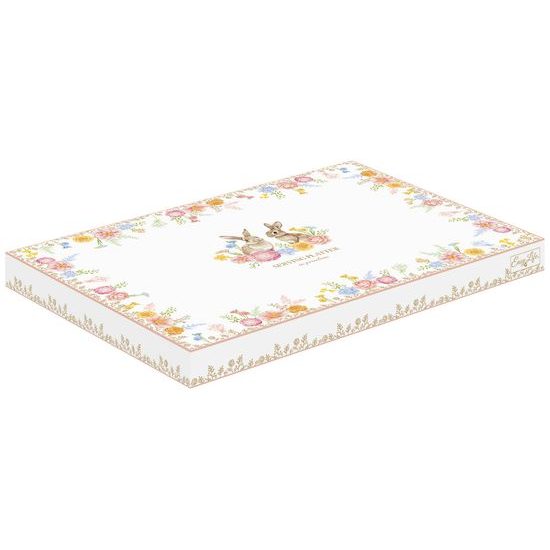 Veľkonočný obdĺžnikový podnos so zajačikmi Tres Jolie 36 × 24 cm, Easy Life