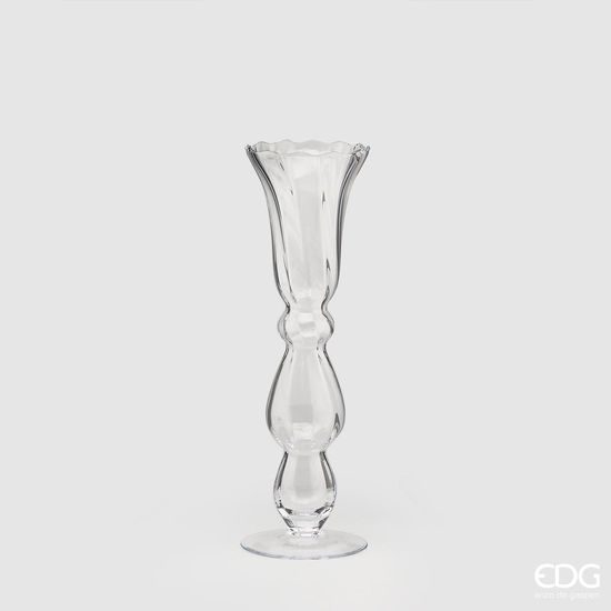 Skleněná váza Optic 45x14 cm