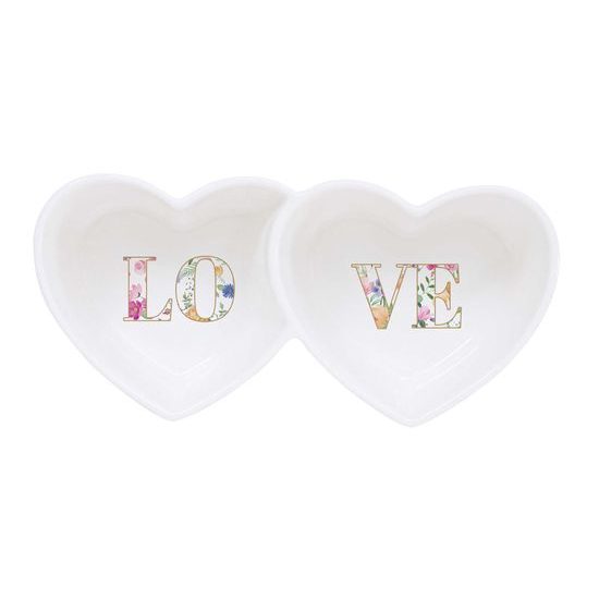 Porcelánové misky v tvare srdca Mon Amour 20x9,5 cm, Easy Life