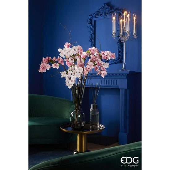 Umelý kvet čerešňová vetvička ružová, 105 cm