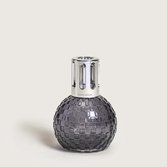 Maison Berger Paris - Dárková sada: Katalytická lampa Disco šedá + Ambrový prach, 250ml