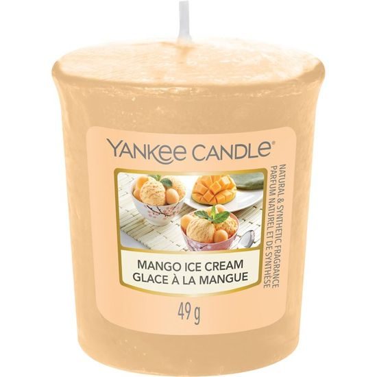 Yankee Candle - votivní svíčka Mango Ice Cream, 49 g