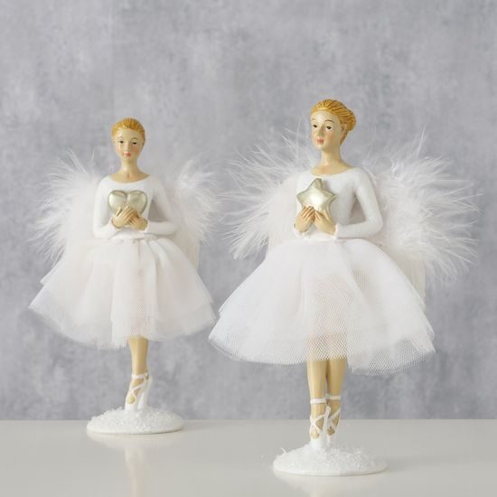 Dekorace anděl Limona baletka 1ks, 9x7x15 cm