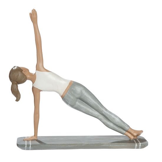 Dekorace figura žena jogínka Hannah, 5,5x22,5x21 cm