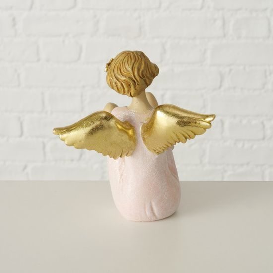Dekorace anděl Virginy sedící 1ks, 14x11x14 cm