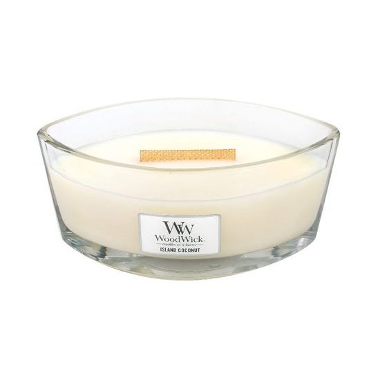 Woodwick - Island Coconut, sviečka loď 453.6 g