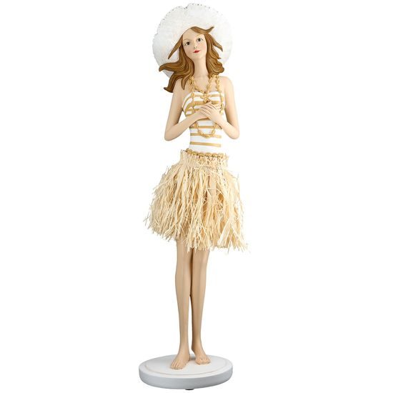 Dekorace figura letní žena Suzanne, 14,5x18x59 cm