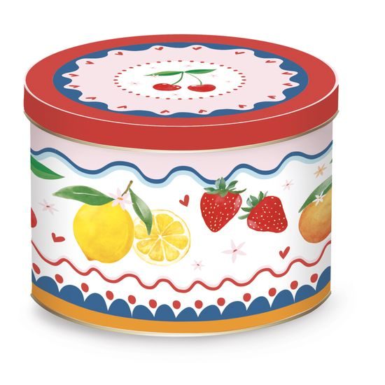 Porcelánový hrnek Fruit Mania 350ml v plechové dóze 1ks, Easy Life