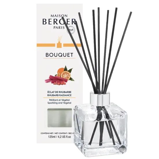 Maison Berger Paris - Aróma difuzér Cube, Žiarivá rebarbora 125 ml