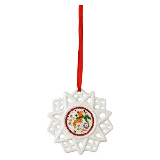 Vánoční ozdoba vločka s kočičkou Christmas Lights, 7,8 cm, Rosenthal