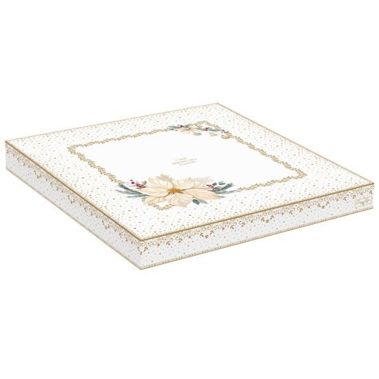 Vianočný servírovací podnos na tortu s lopatkou White Elegance 32cm, Easy Life
