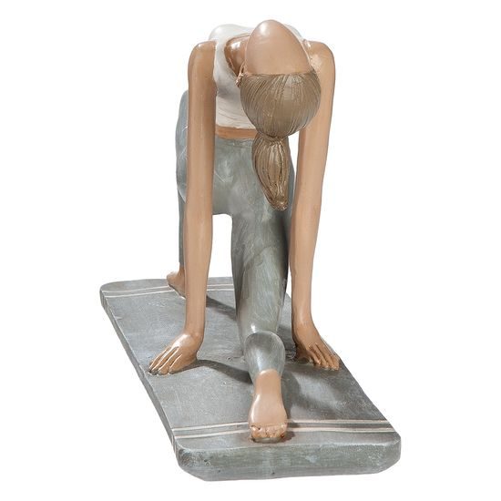 Dekorace figura žena jogínka Hannah, 6x21x12 cm