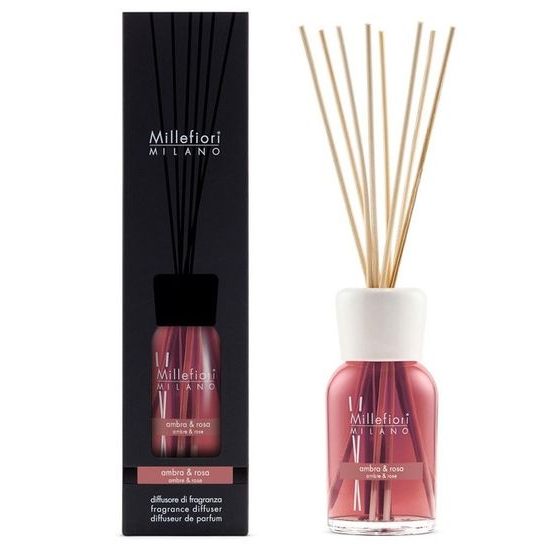 Millefiori Milano - Natural aroma difuzér Ambra & Rosa 250 ml