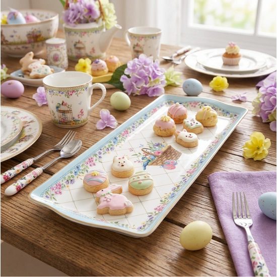 Velikonoční podnos obdélník Spring Bloom 35x15cm, Easy Life