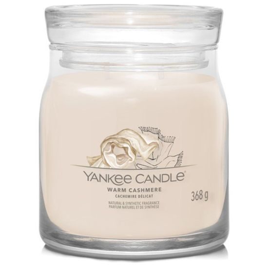 Yankee Candle - Signature vonná sviečka Warm Cashmere, 368g