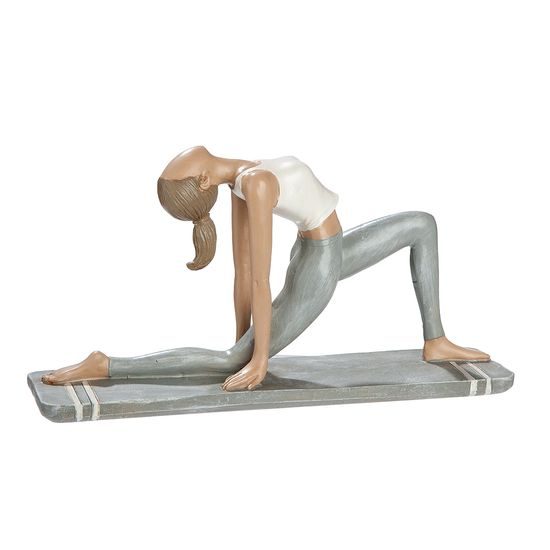 Dekorace figura žena jogínka Hannah, 6x21x12 cm