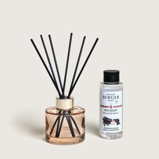 Maison Berger Paris - Dárková sada: Aroma difuzér Pomelis 90 ml, vonná ozdoba Pomander, Velkolepá vanilka