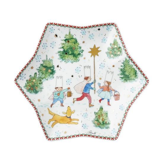 Vánoční talíř hvězda na cukroví Vánoční radovánky 2025 Ø 24 cm, Rosenthal