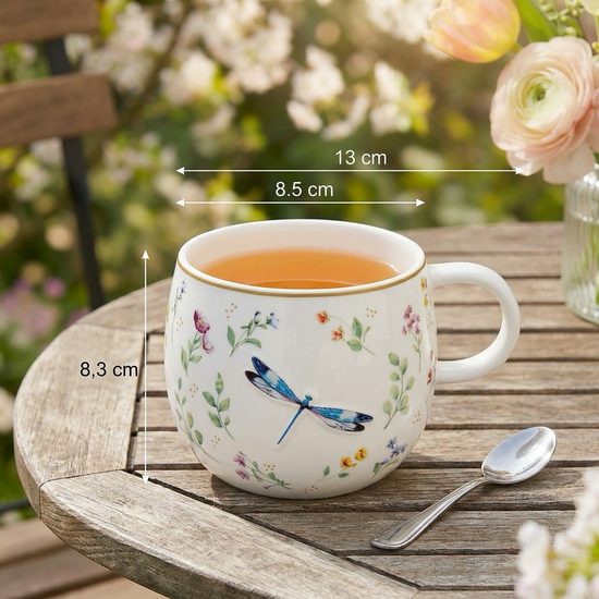 Porcelánový hrnek na čaj/kávu Fancy Garden 400ml, Easy Life
