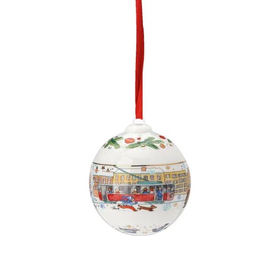 Porcelánová ozdoba na stromeček Koule, Christmas Sounds, Ø 6 cm, Rosenthal