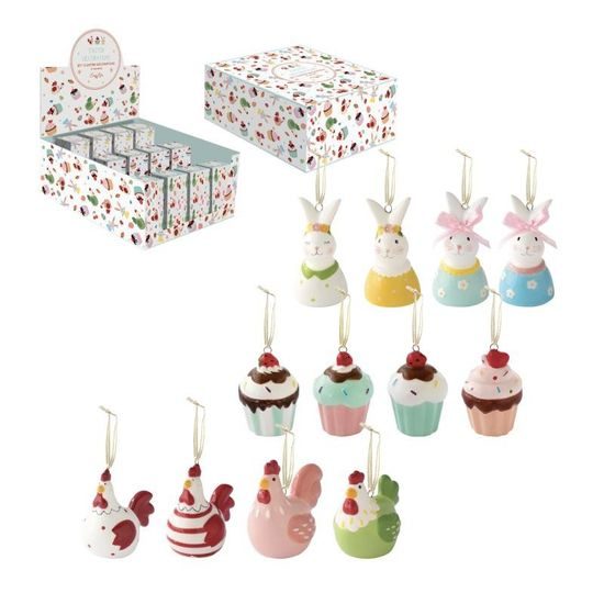 Velikonoční dekorace na zavěšení 4,5x7,5cm, Easy Life