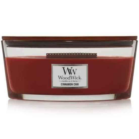 Woodwick Cinnamon Chai, sviečka loď 453.6 g