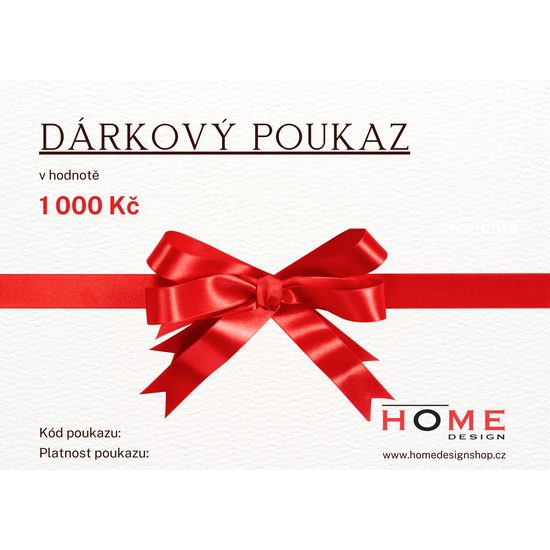 Dárkový e-poukaz 1000 Kč