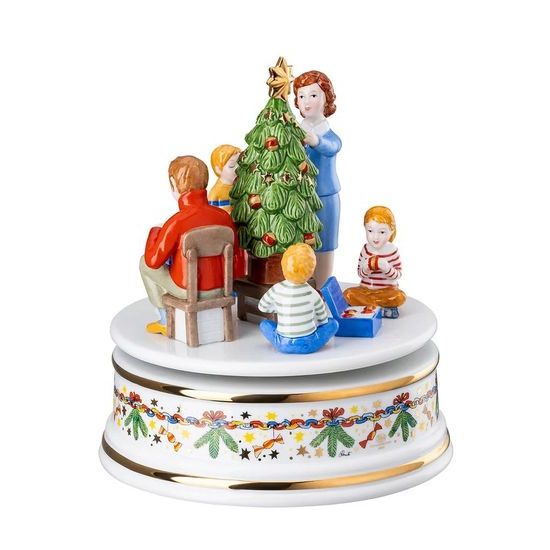 Vánoční hrací skříňka rodina Christmas Lights, Ø 15 cm, Rosenthal
